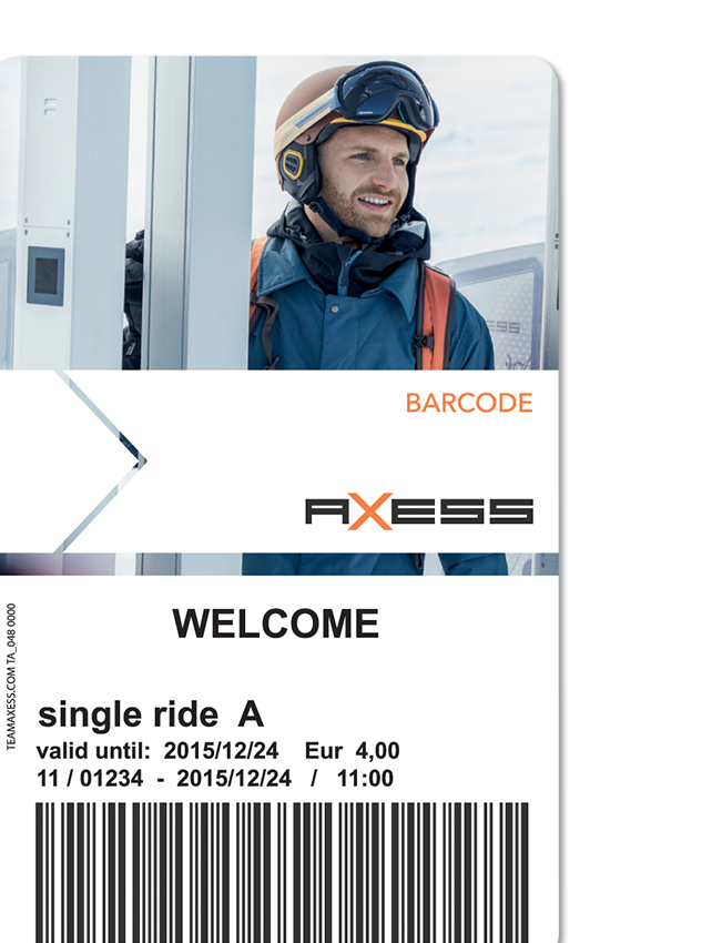 Axess Barcode Card Redlight